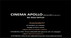 Desktop Screenshot of cinemaapolloalbinea.it