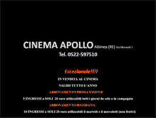 Tablet Screenshot of cinemaapolloalbinea.it